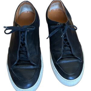 GRAND VOYAGE Avedon Black Leather Sneaker Shoes Mens Size 10.5 Made in Italy